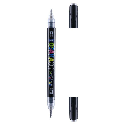 Picture of JUNIOR ACRYLIC MARKER DUAL 1.2MM SILVER
